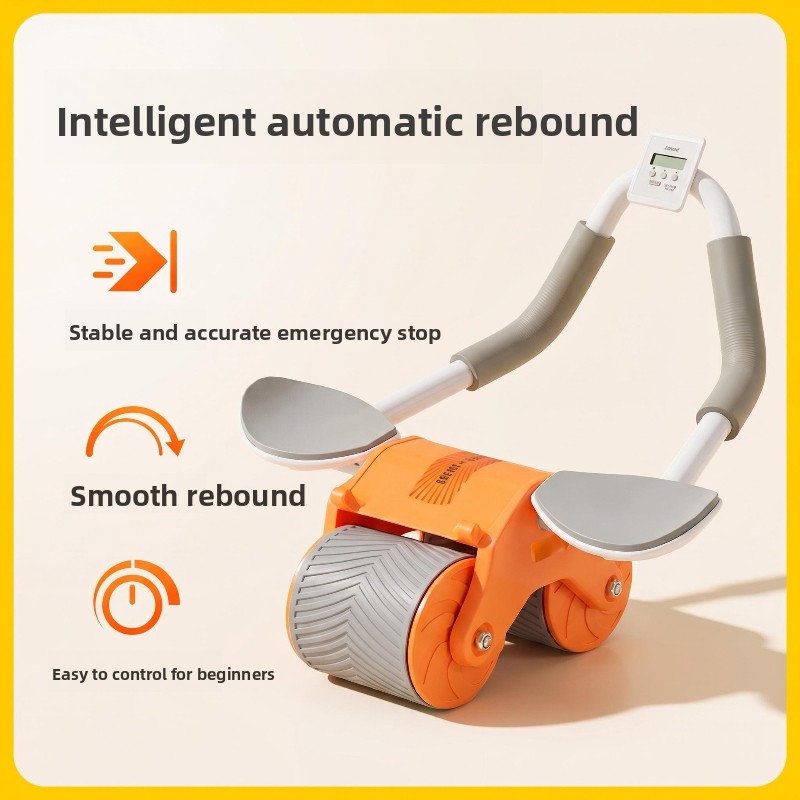 Ab Roller Wheel With Elbow Support - Supporto per Gomito con Rimbalzo Automatico,