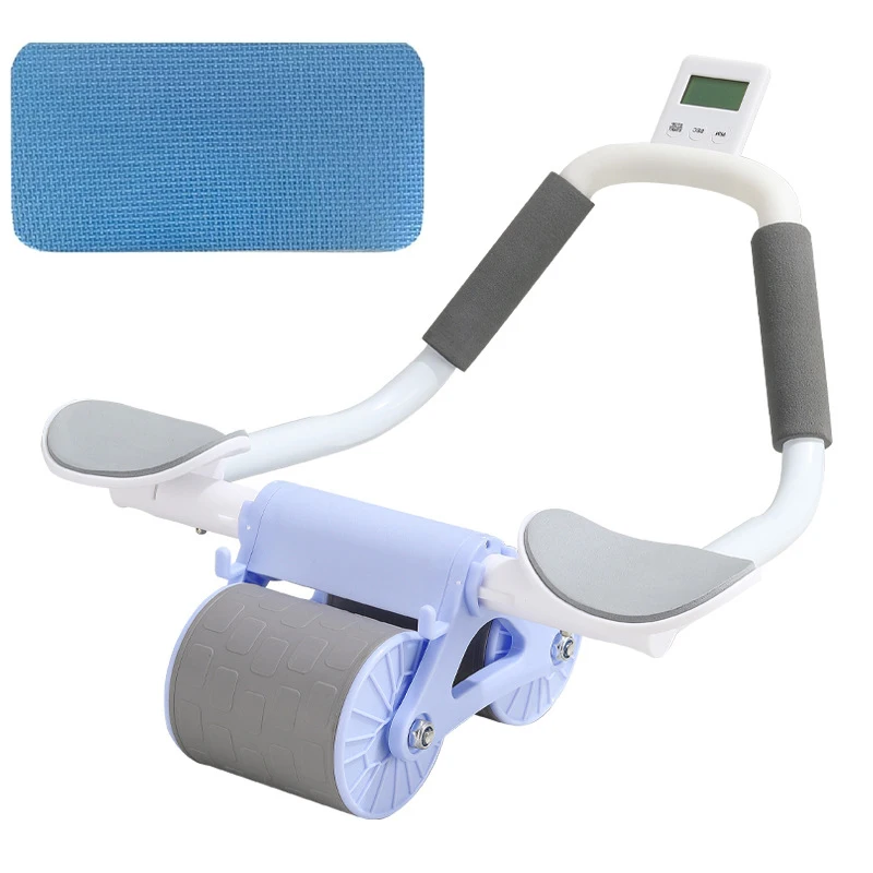 Ab Roller Wheel With Elbow Support - Supporto per Gomito con Rimbalzo Automatico,