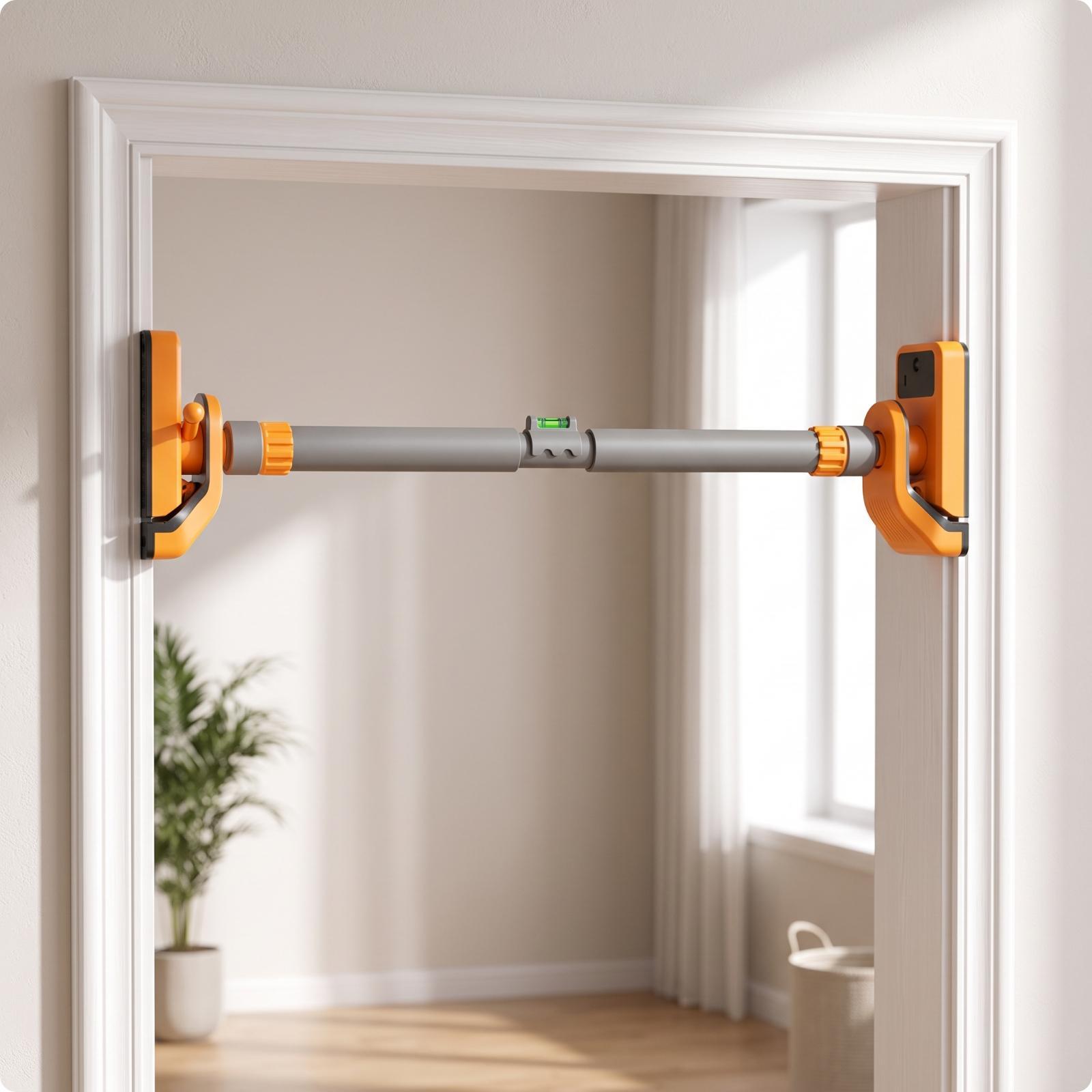 Door Pull Up Bar No Screw - Barra per esercizi di forza da