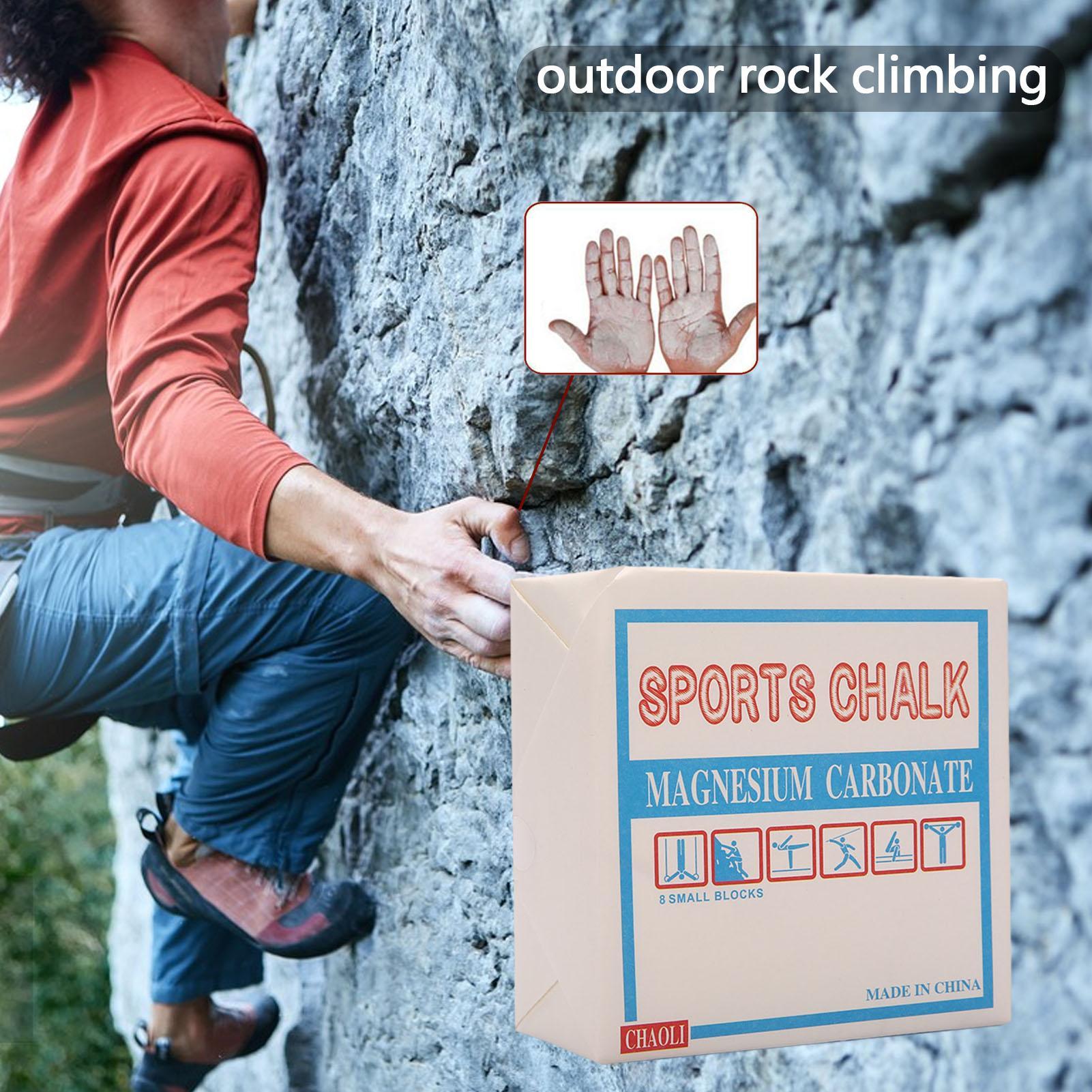 Gym Chalk Block Grip - Blocco di Magnesite Antiscivolo per Arrampicata,