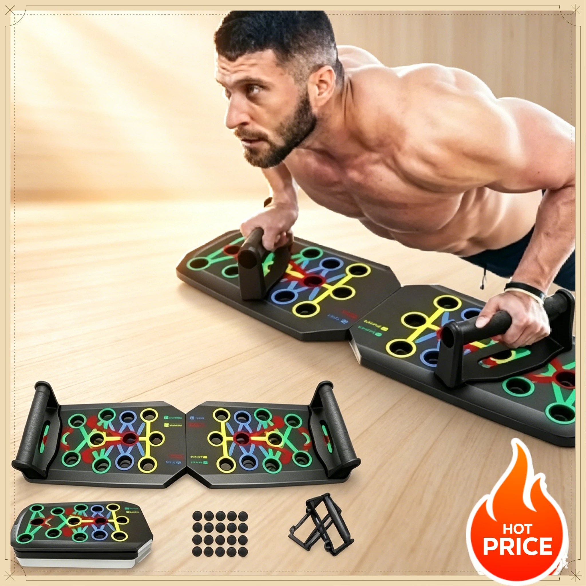 Panca pieghevole per flessioni - Push Up Board Foldable Multi Function recensione e prezzo