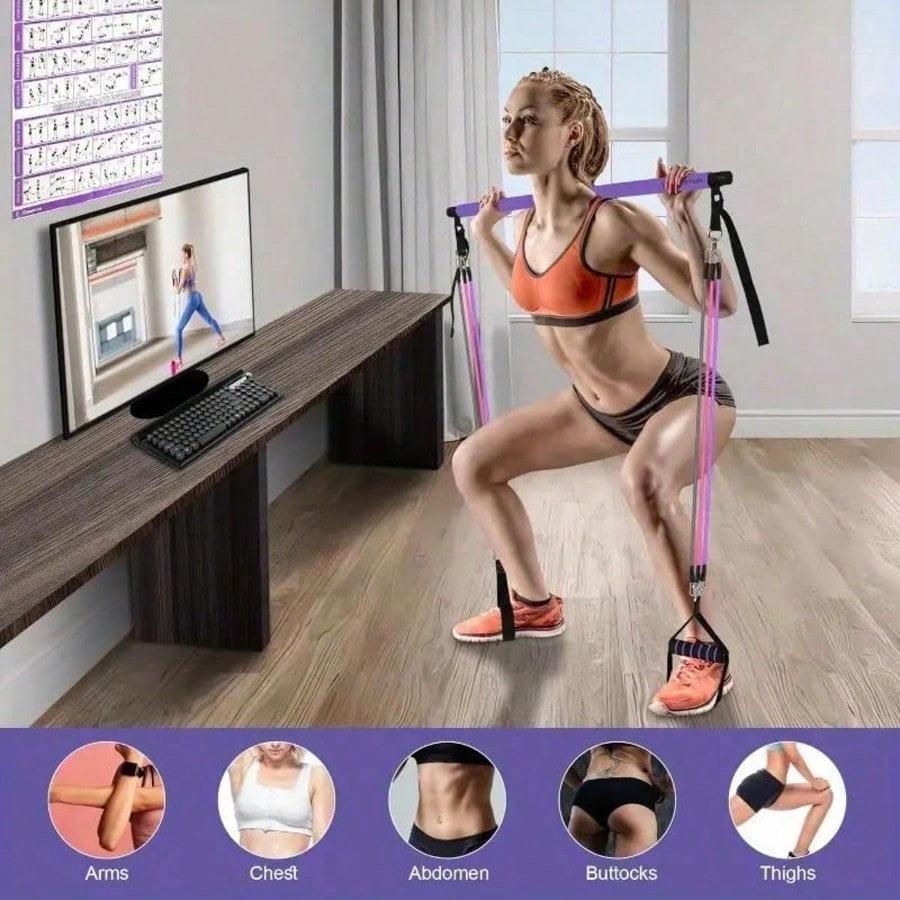 Kit per Pilates con barra e fa - Pilates Bar Kit With Resistance Bands recensione e prezzo